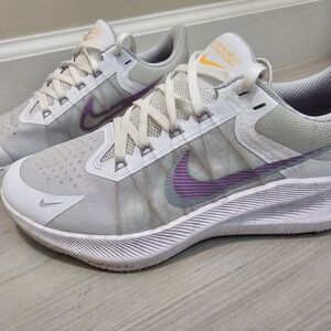 Nike Air Zoom Women's Sneakers White and Purple Size 7.5